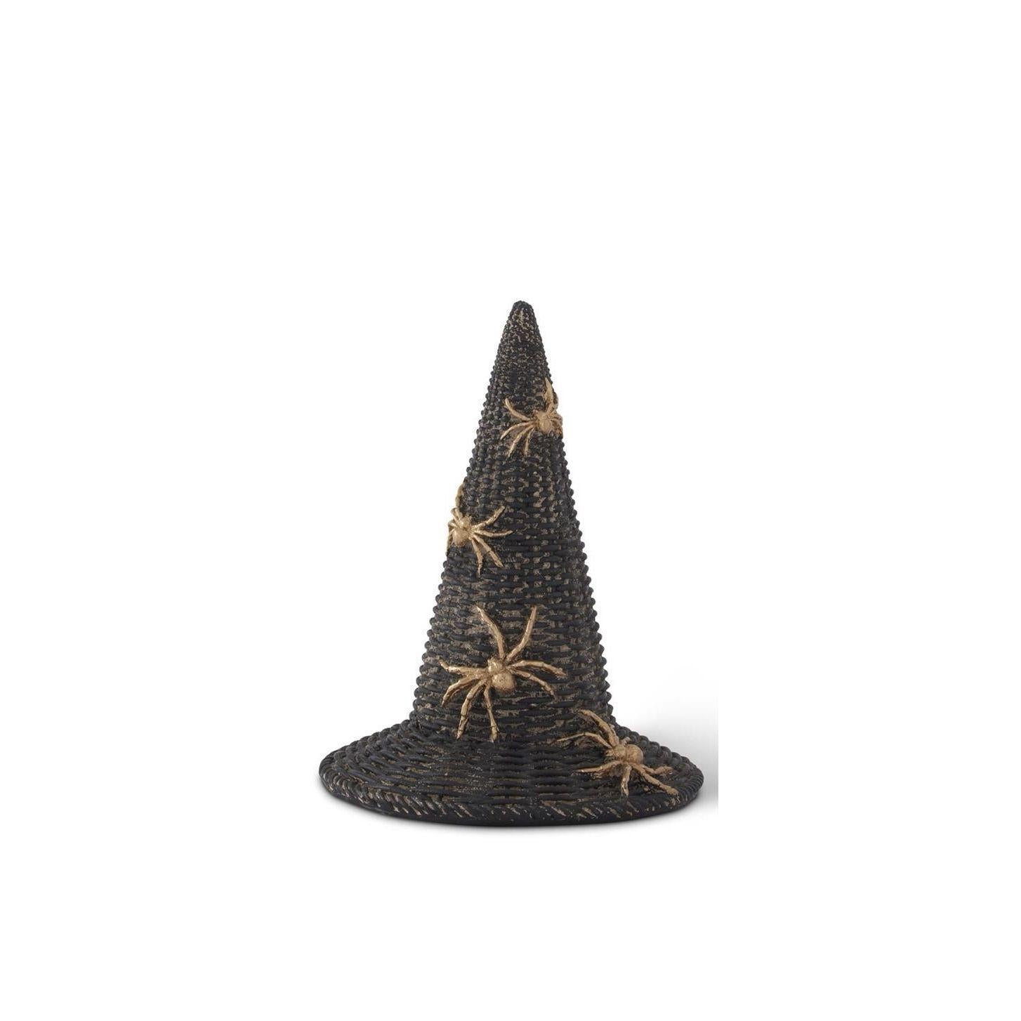 Witches Hat with Gold Spiders